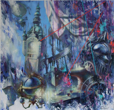 Картина под названием "Living Dreams: Myth…" - Dobrodiy Alexandr, Подлинное произведение искусства, Масло Установлен на Дере…