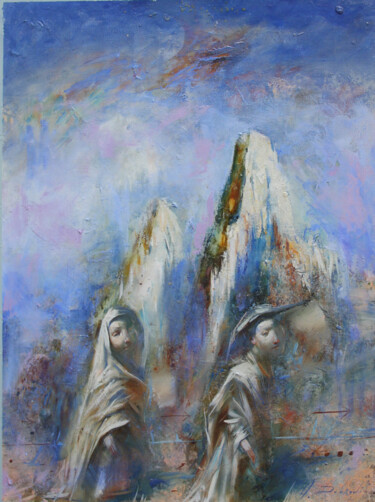 Картина под названием "On the pass (2014)" - Dobrodiy Alexandr, Подлинное произведение искусства, Масло