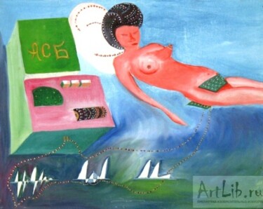 Картина под названием "ASB" - Александр Емельянов, Подлинное произведение искусства, Масло