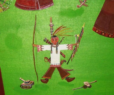 Картина под названием "-Индеец фраг.JPG" - Александр Емельянов, Подлинное произведение искусства, Масло