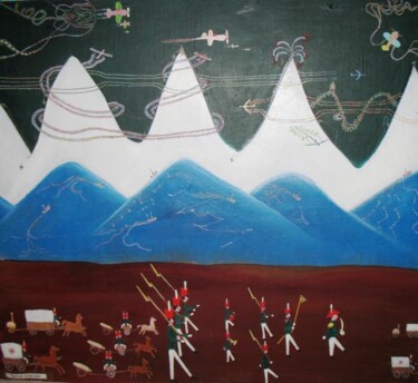 Картина под названием "Парад (горы)" - Александр Емельянов, Подлинное произведение искусства, Масло