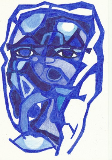 Dessin intitulée "The last Fayum mumm…" par Aleksandr Glukhov, Œuvre d'art originale, Crayon