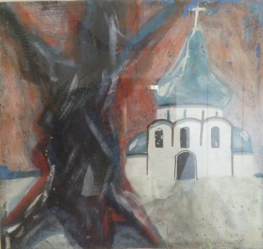 Картина под названием "March" - Александр Глухов, Подлинное произведение искусства, Гуашь