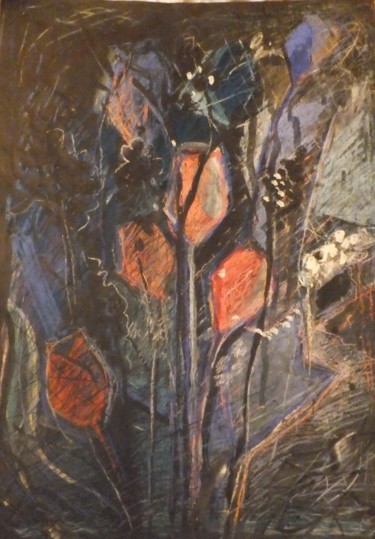 Рисунок под названием "Bouquet" - Александр Глухов, Подлинное произведение искусства, Пастель