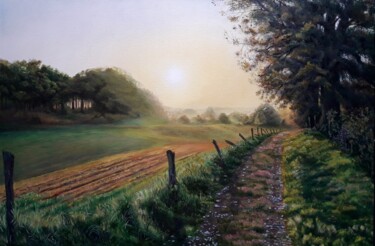 绘画 标题为“Рассвет в поле” 由Александр Гриценко, 原创艺术品, 油