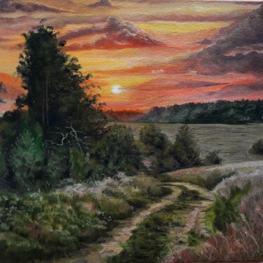 Malerei mit dem Titel "Summer herbs "Летни…" von Aleksandr Gritsenko, Original-Kunstwerk, Öl