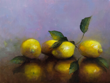 Peinture intitulée "the lemons" par Aleksandr Jero, Œuvre d'art originale, Huile