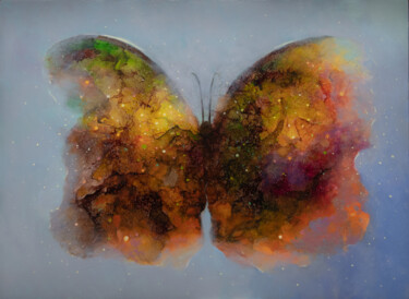 Digital Arts titled "The butterfly" by Aleksandr Jero, Original Artwork, Digital Painting