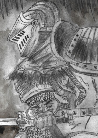 DARK SOULS Drawing titled "DARK SOULS" by Fantazm Picture, Original Art, Watercolor