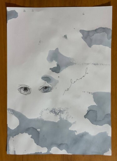 Картина под названием "пятна №2" - Александр Ловцов, Подлинное произведение искусства, Чернила