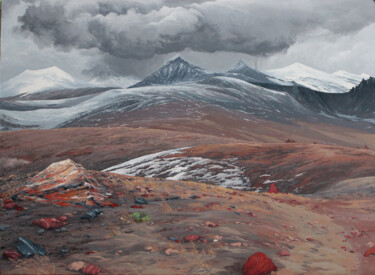 Картина под названием "Красная пустыня. Пе…" - Александр Манойленко, Подлинное произведение искусства, Масло
