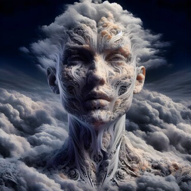 Arts numériques intitulée "100 Faces of God_036" par Aleksandr Pogodin, Œuvre d'art originale, Image générée par l'IA