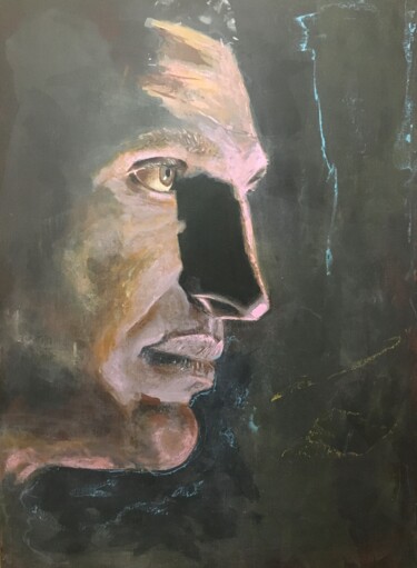 Painting titled "Klitschko" by Aleksandr Popdiakunik, Original Artwork, Acrylic