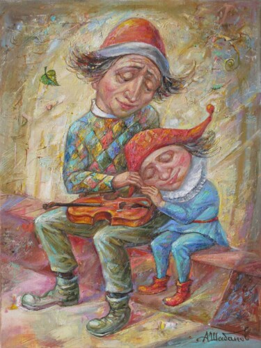 Картина под названием "Сон" - Александр Шабанов, Подлинное произведение искусства, Масло