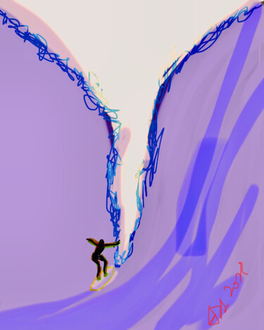 Цифровое искусство под названием "Волна" - Aleksandr Shepelev, Подлинное произведение искусства, Цифровая живопись