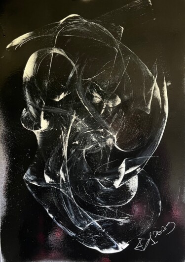 Painting titled "Particle" by Aleksandr Shepelev, Original Artwork, Spray paint
