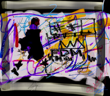 Arte digitale intitolato "Black Picasso" da Aleksandr Shepelev, Opera d'arte originale, Pittura digitale