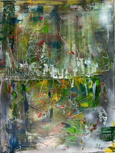 Painting titled "Aquatic Forest" by Aleksandr Shepelev, Original Artwork, Acrylic