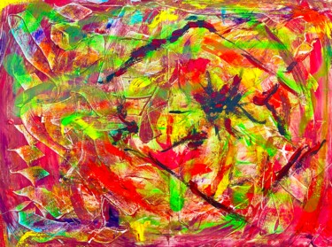 Pintura intitulada "A kite" por Aleksandr Shepelev, Obras de arte originais, Tinta spray