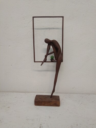 Skulptur mit dem Titel "Intermezzo with cac…" von Aleksandr Stepanov, Original-Kunstwerk, Holz