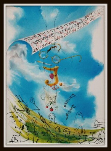 Картина под названием "ДЖОН" - Александр Валуев, Подлинное произведение искусства, Масло