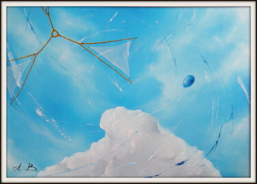 Картина под названием "ИГРА С ВЕТРОМ" - Александр Валуев, Подлинное произведение искусства, Масло