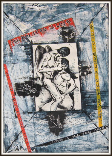 Картина под названием "ПОДСМАТРИВАЮЩИЙ-2" - Александр Валуев, Подлинное произведение искусства, Масло