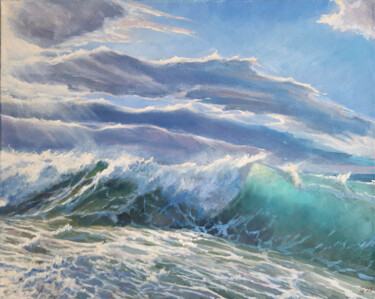 Pintura intitulada "The wind" por Aleksandr Zhivago, Obras de arte originais, Óleo