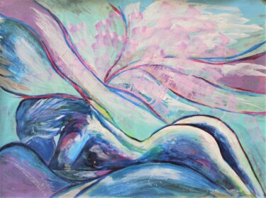 Pittura intitolato "Curves" da Aleksandra Cherepanova, Opera d'arte originale, Acrilico