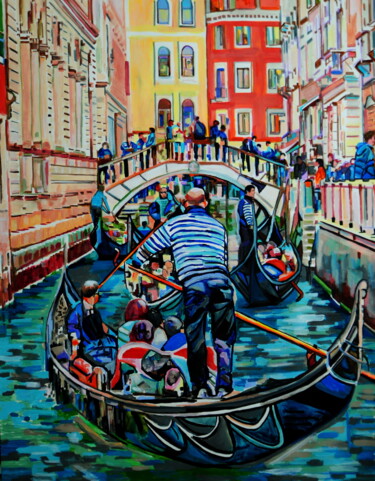Peinture intitulée "Venice" par Alexandra Djokic, Œuvre d'art originale, Acrylique