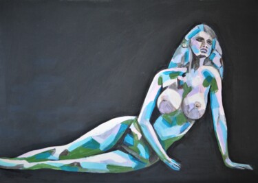 Peinture intitulée "Nude 4 " par Alexandra Djokic, Œuvre d'art originale, Acrylique