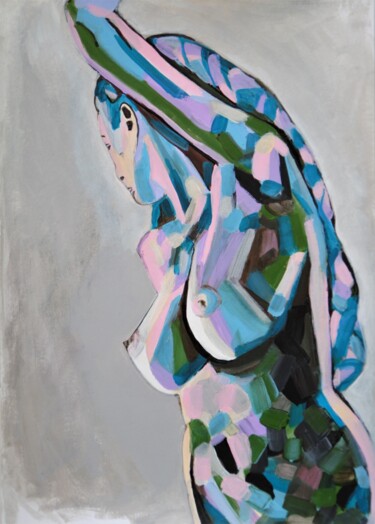 Painting titled "Nude 2 " by Alexandra Djokic, Original Artwork, Acrylic