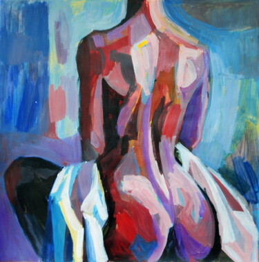 Painting titled "Nude 1 " by Alexandra Djokic, Original Artwork, Acrylic