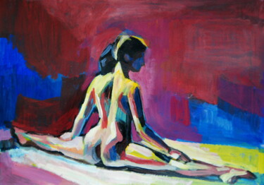 Peinture intitulée "Nude 8 " par Alexandra Djokic, Œuvre d'art originale, Acrylique
