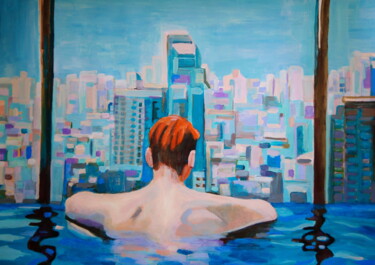 Malerei mit dem Titel "Relaxation " von Alexandra Djokic, Original-Kunstwerk, Acryl