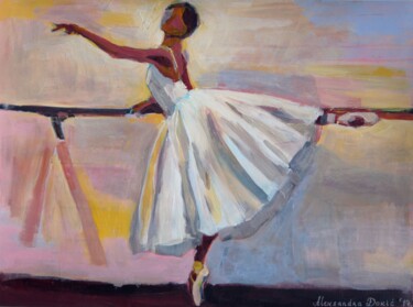 Painting titled "Ballerina " by Alexandra Djokic, Original Artwork, Acrylic