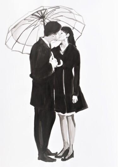 Zeichnungen mit dem Titel "Sweetheart " von Alexandra Djokic, Original-Kunstwerk, Tinte