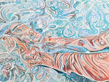 Malerei mit dem Titel "Underwater " von Alexandra Djokic, Original-Kunstwerk, Acryl