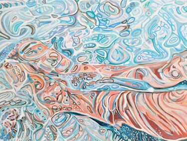 Painting titled "Underwater " by Alexandra Djokic, Original Artwork, Acrylic