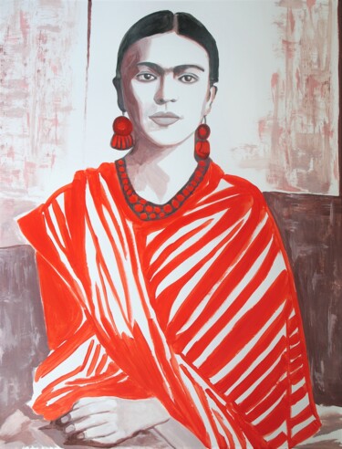 Картина под названием "Frida Kahlo" - Alexandra Djokic, Подлинное произведение искусства, Акрил