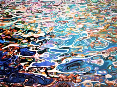 Malerei mit dem Titel "Extra Large / Water…" von Alexandra Djokic, Original-Kunstwerk, Acryl