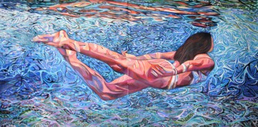 "Underwater " başlıklı Tablo Alexandra Djokic tarafından, Orijinal sanat, Akrilik
