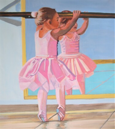 Painting titled "Little Ballerina /…" by Alexandra Djokic, Original Artwork, Acrylic