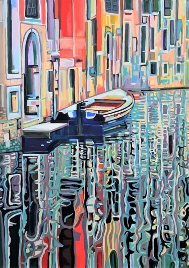 Картина под названием "Venice / 100 x 70 cm" - Alexandra Djokic, Подлинное произведение искусства, Акрил