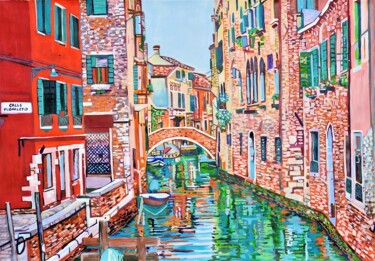 Картина под названием "Venice No2 / 100 x…" - Alexandra Djokic, Подлинное произведение искусства, Акрил