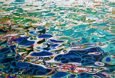 Pittura intitolato "Water Reflection…" da Alexandra Djokic, Opera d'arte originale, Acrilico