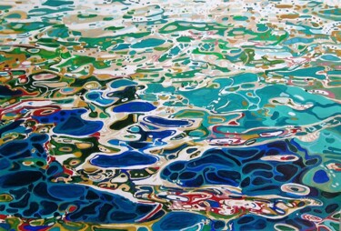 Peinture intitulée "Water Reflection…" par Alexandra Djokic, Œuvre d'art originale, Acrylique