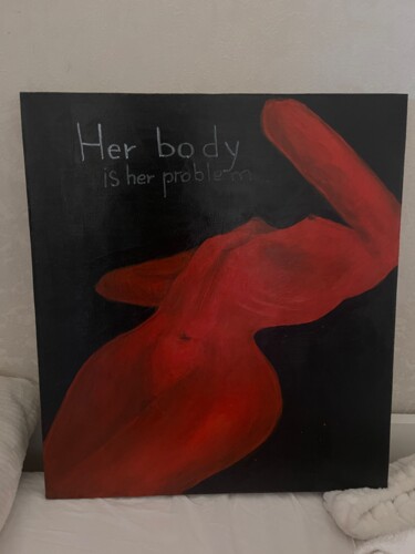 Картина под названием "Тело девушки" - Александра Егорова, Подлинное произведение искусства, Акрил