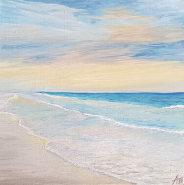 Pintura titulada "Sunrise. Morning. S…" por Aleksandra Kazantseva, Obra de arte original, Oleo