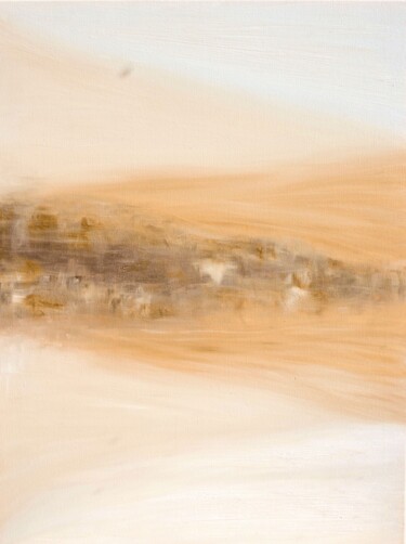 Картина под названием "Sand of time. Beige…" - Aleksandra Kazantseva, Подлинное произведение искусства, Масло